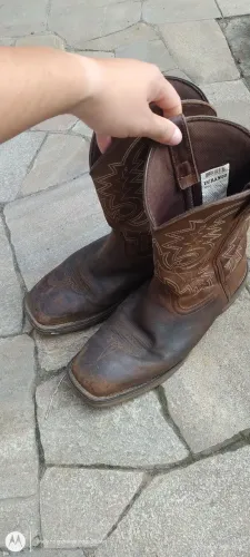 Bota texana Durango couro legítimo