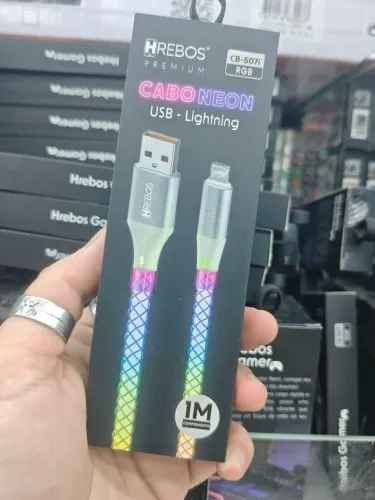 Cabo Neon USB / Lightning - 1 Metro