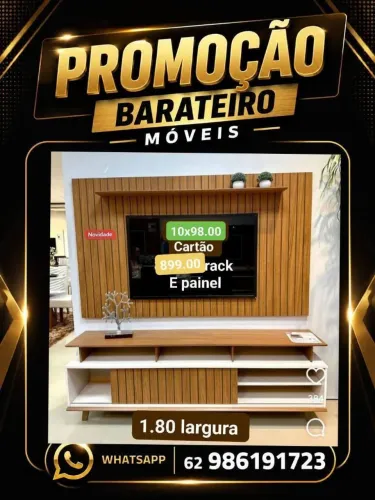 Painel e rack promocional