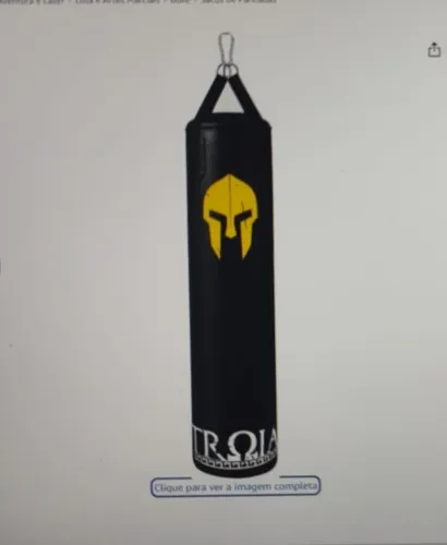 Saco de Pancada TROIA 90CM CHEIO COM SUPORTE- Artes Marciais - Adulto - Preto