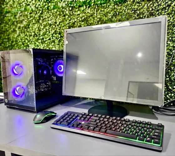 PC GAMER COMPLETO RYZEN 5 5600G + MONITOR + KIT GAMER (Mouse e teclado)
