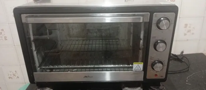 Forno elétrico grande inox Philco 60 l
