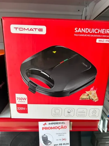 Sanduicheira Elétrica para fazer lanches deliciosos
