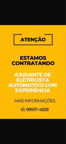 Vaga para ajudante de elétrica automotiva 