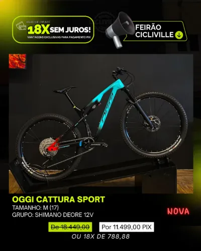 Bicicleta Oggi Cattura Sport 12v. Aro 29