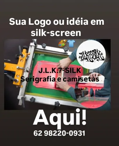 J.L.K.7-SILK Serigrafia para uniformes e camisetas 