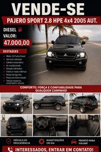 Mitsubishi Pajero Sport SE/ HPE 2.8 4X4 Diesel Aut. 2005