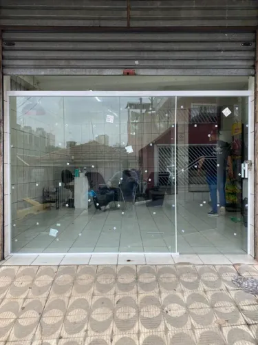 Porta de vidro para Comercio com instalação