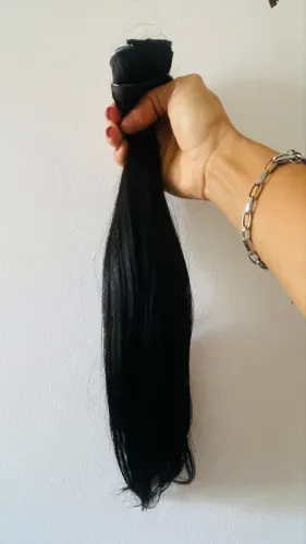 Cabelo humano Indiano 40 cm ~100gramas