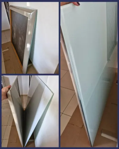 Tampo de Vidro mesa quadrada