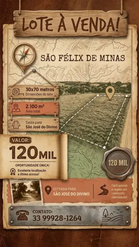 Lote 30x70m 2100 m²