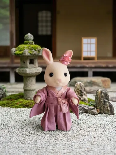 Roupinha kimono Rosa Sylvanian Families 