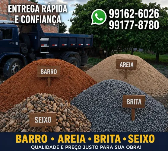 Areia-Barro-Brita-Seixo 