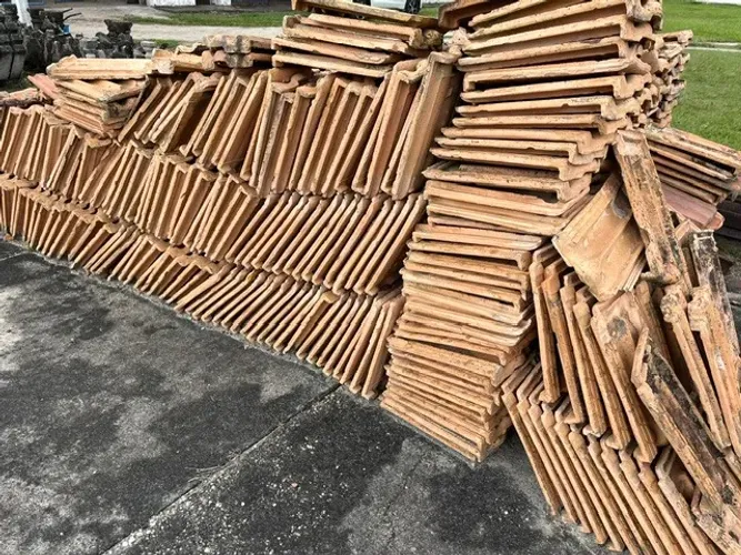 Telhas Francesas Grandes usadas 1milheiro Ceramica Alberto Borseto de Cannas