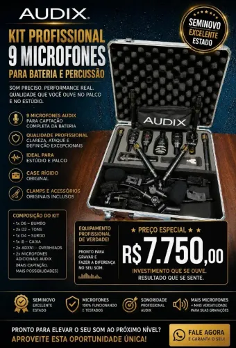 KIT DE MICROFONE AUDIX