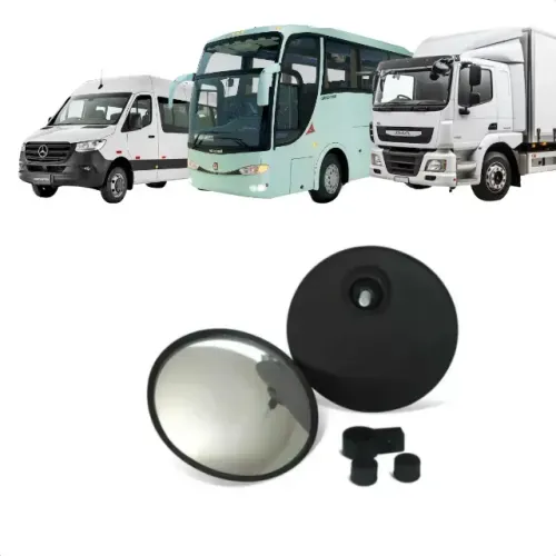 Par De Retrovisores Auxiliar 170mm, Convexo, Caminhão, ônibus (completo)