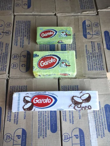 136 caixas de sabão Garoto em barra