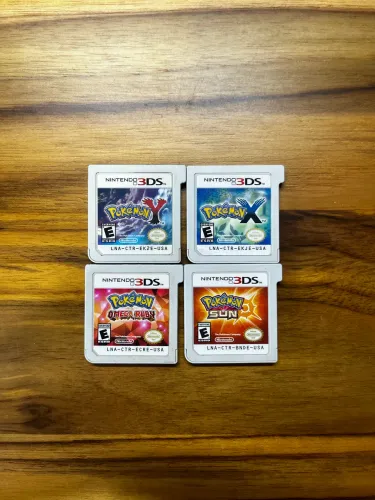 Lote 4 jogos Pokémon de 3DS