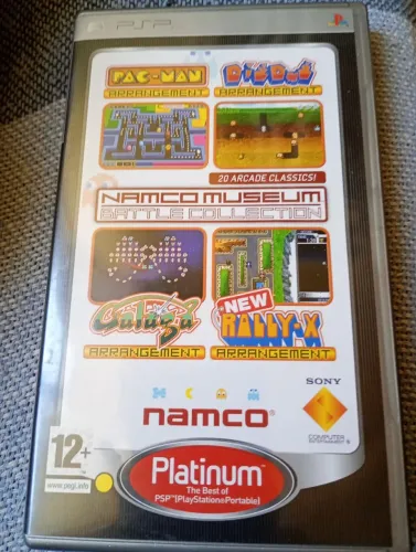 PSP Sony Namco Museum Battle Collection Caixa com Manual sem game