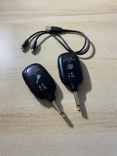 Transmissor sem fio Guitarra, Captador Transmissor e Receptor do Sistema, Canal UHF