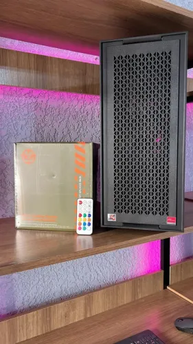 Kit Gabinete Gamer | Watercooler 120mm | Fonte 500W 80 Plus Bronze | 3 FANs RGB controle