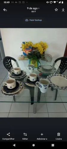 Conjunto de Jantar e Café da Manhã