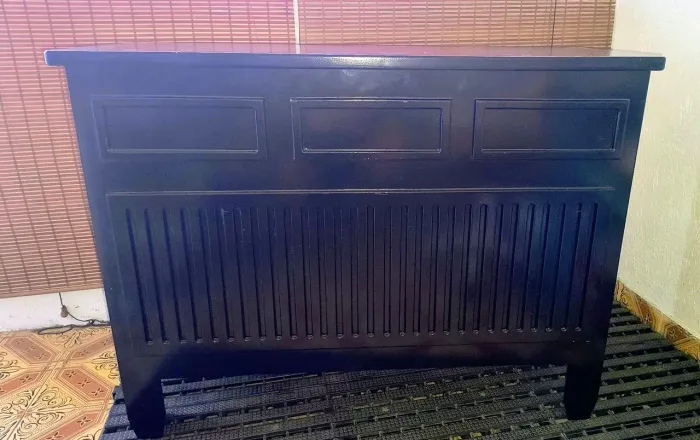 Mesa dobrável ripada em MDF