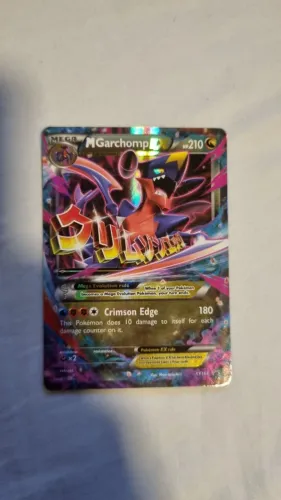 Carta Pokemon M Garchomp-EX XY168 em inglês