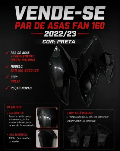 Par de Asas da Fan 160 22/23