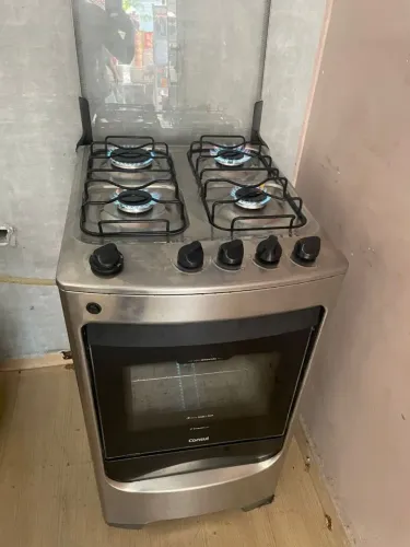 Fogão Consul inox 4 bocas