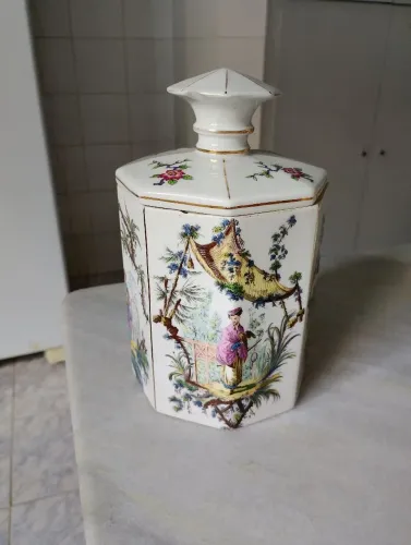 Pote de chá porcelana