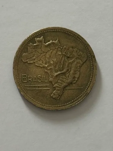 Moeda Antiga Brasileira 2 Cruzeiros 1946 Mapa Do Brasil