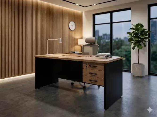 MESA RETA COM 3 GAVETA COM TAMPO GRANDE 120X60 ENTREGAMOS COM FRETE
