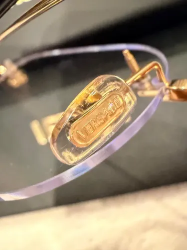 Óculos Para Grau Versace Metal Dourado