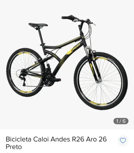 Bicicleta Caloi Andes Aro 26 - 21 marchas 