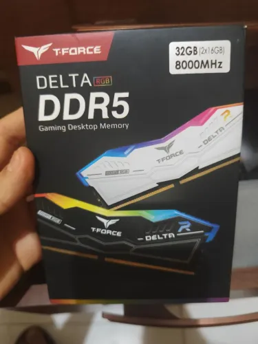 32gb memória RAM 2x16 8000mhz cl38 T-force Delta