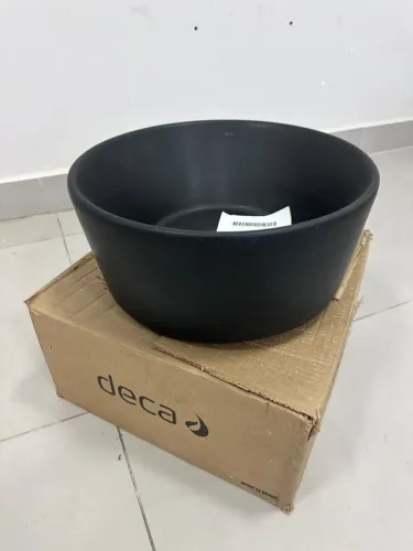 Cuba de Apoio Deca Preta Fosca 40 cm - NOVA!