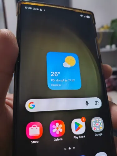 Celular S23 Ultra vidro trincado funcionando perfeitamente