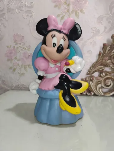 Minnie Mouse cofrinho com tampa Antigo Disney