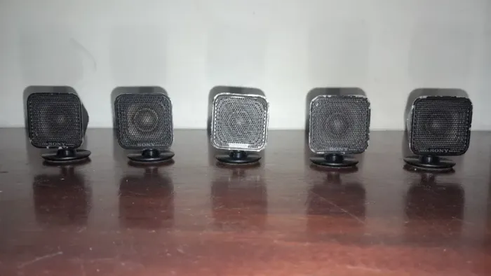 5 Minicaixas Acústica Satélite Sony Ss-is15 P/ Home Theater