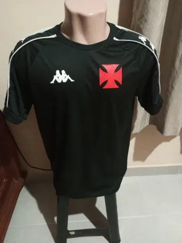 CAMISA VASCO/KAPPA/Supporter Cruz de Malta/preta