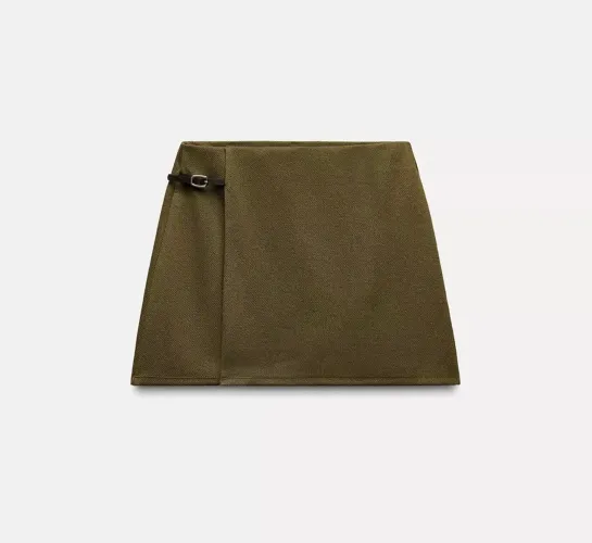 Saia Zara verde militar