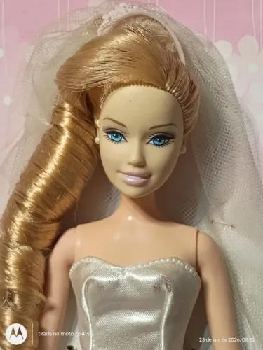 BARBIE NOIVA ANO 2006 EVERY GIRLS `DREAM BRIDE WITH LIGHT NA CX