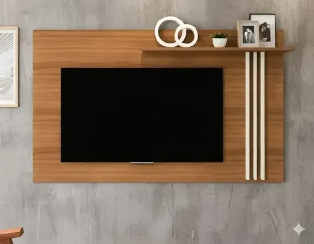 Painel Cross Cedro/Off White (PARCELAMOS NO CARTÃO)