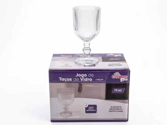 Jogo de taças de vidro