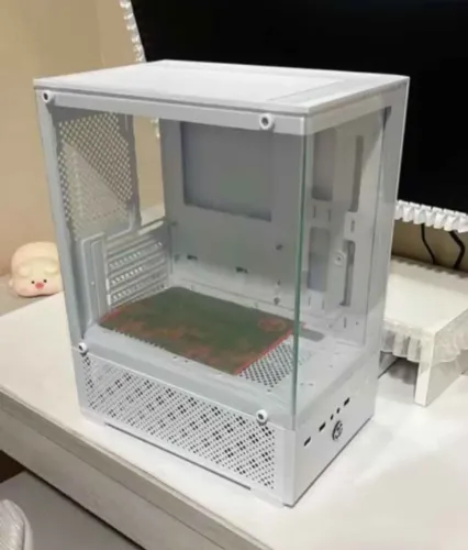 gabinete gamer semi aquario branco novo lacrado