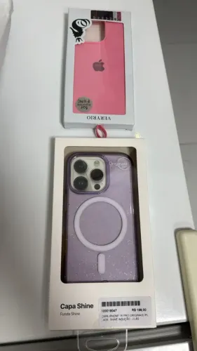 2 Capa P/ iPhone 16 Pro Silicone e Transparente 
