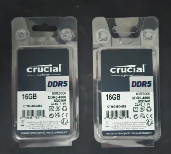 Memoria Ram 32GB (2x16) 4800Mhz DDR5 Notebook 