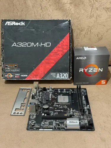 Kit upgrade Ryzen 5 5500 + placa mãe A320