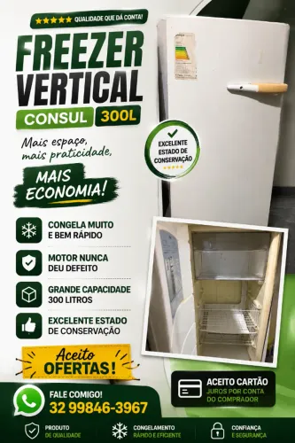 FREEZER CONSUL 300L